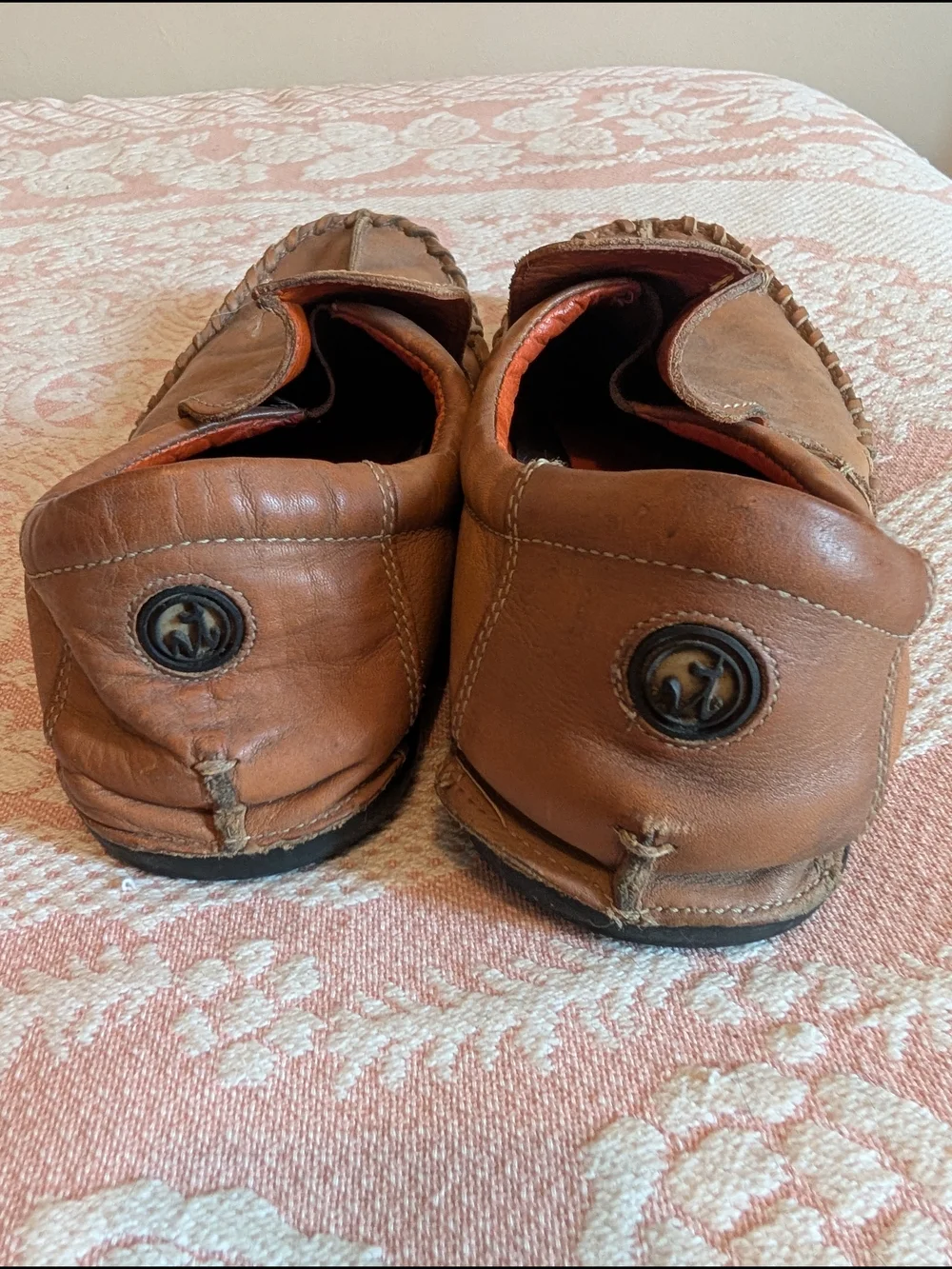 Men's Casual Brown Leather Slip-On Loafers